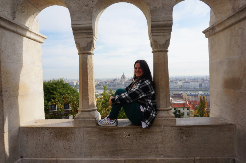 Parliament from Fishermen's Bastion, Budapest, Hungary