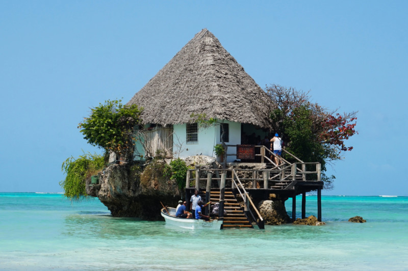 The Rock restaurant, Zanzibar, Tanzania