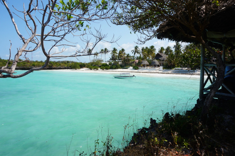 View from The Rock restaurant, Zanzibar, Tanzania