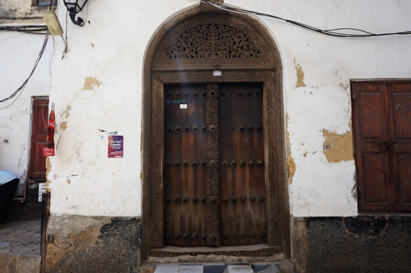 Zanzibari door, Stone Town, Zanzibar, Tanzania
