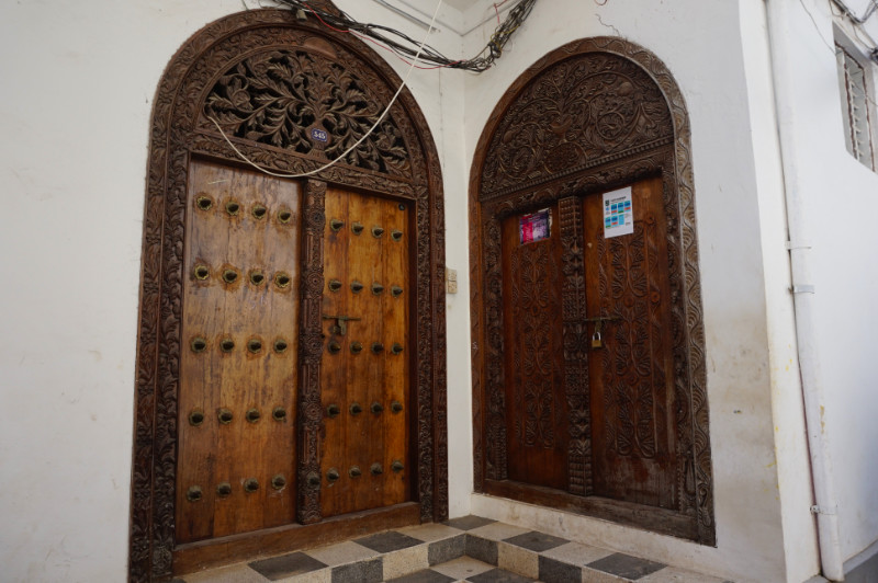 Zanzibari door, Stone Town, Zanzibar, Tanzania