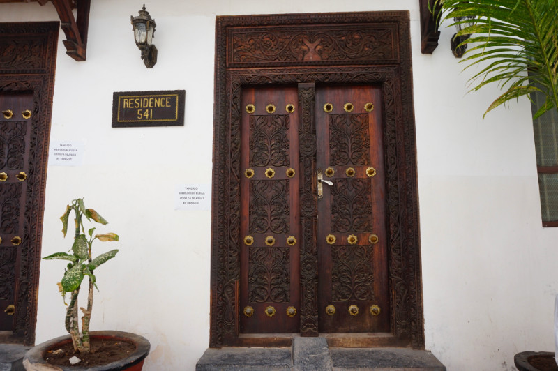 Zanzibari door, Stone Town, Zanzibar, Tanzania