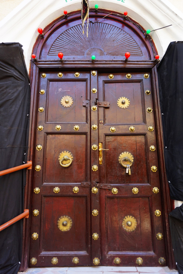Zanzibari door, Stone Town, Zanzibar, Tanzania