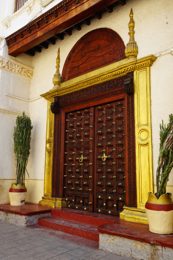 Zanzibari door, Stone Town, Zanzibar, Tanzania