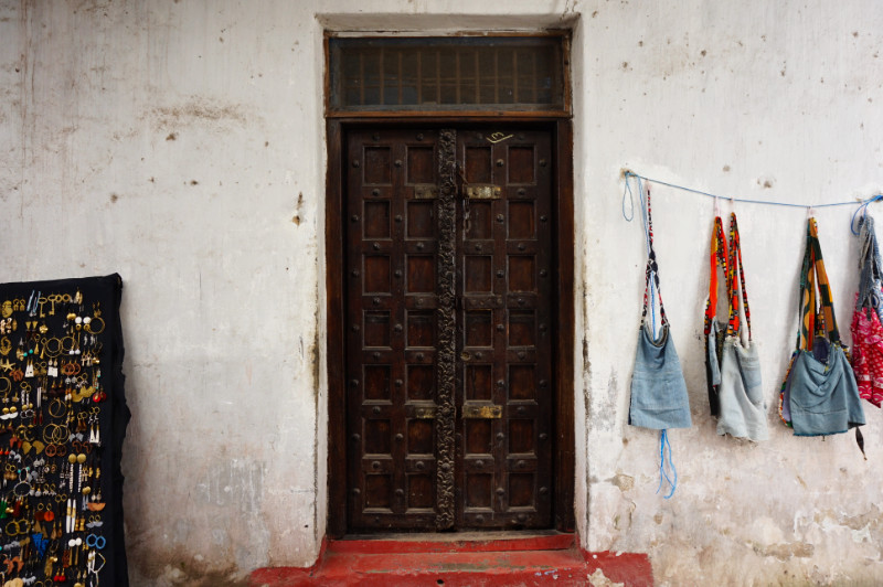 Zanzibari door, Stone Town, Zanzibar, Tanzania