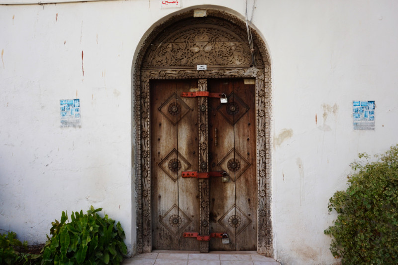 Zanzibari door, Stone Town, Zanzibar, Tanzania
