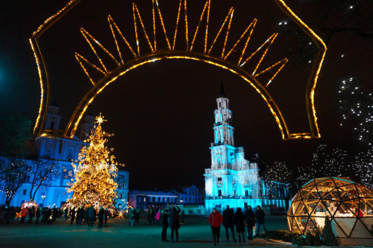 Christmas in the Old Town Square, Kaunas, Lithuania