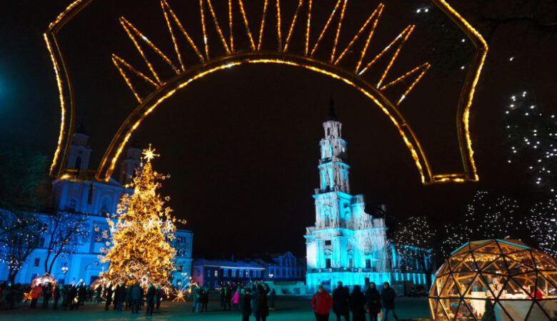 Christmas in the Old Town Square, Kaunas, Lithuania