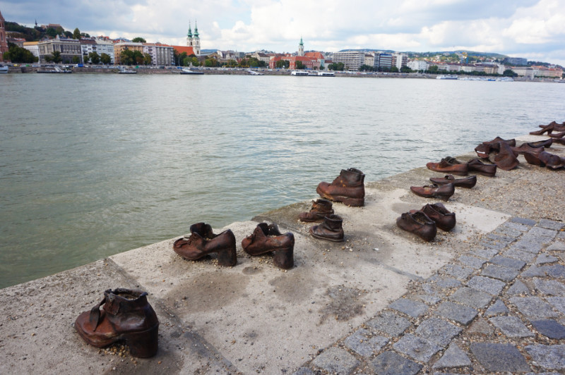 Shoes On The Danube Jewish memorial, Budapest, Hungary
