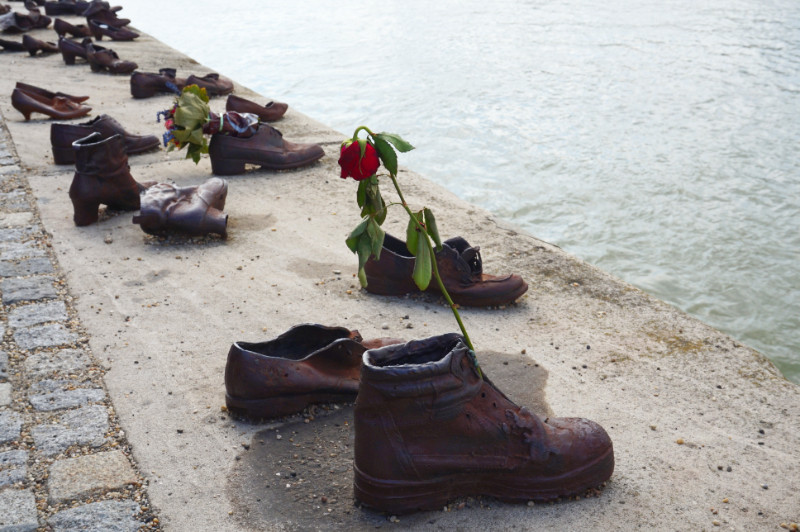 Shoes On The Danube memorial, Budapest, Hungary