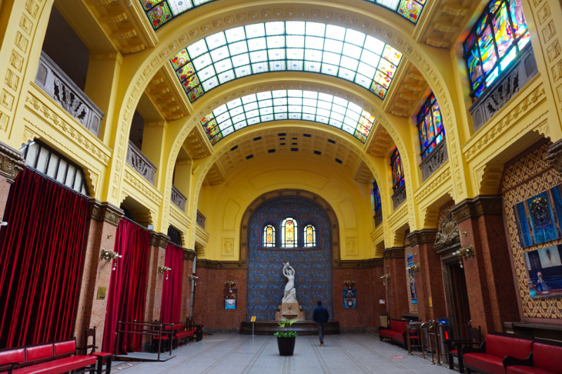 Gellert spa baths entrance, Budapest, Hungary