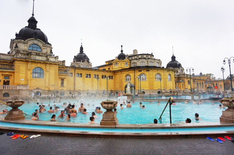 Szechenyi baths, Budapest, Hungary