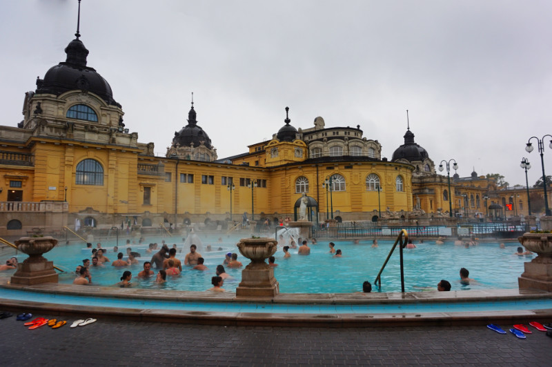 Szechenyi baths, Budapest, Hungary