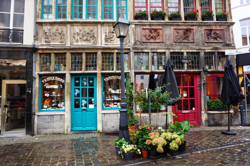 Pretty buildings in Ghent, Belgium