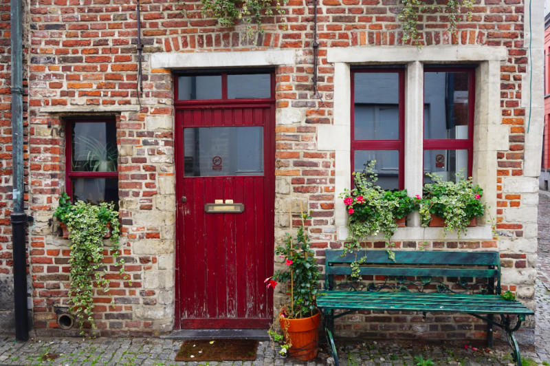 Pretty house in Ghent, Belgium