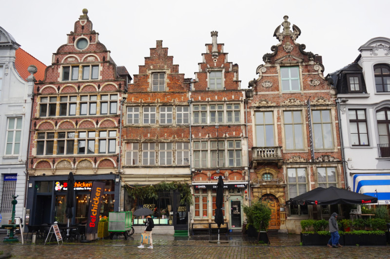 Pretty buildings in Ghent, Belgium