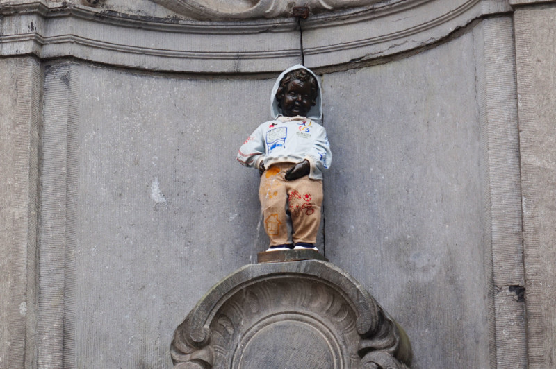 Manneken Pis statue, Brussels, Belgium