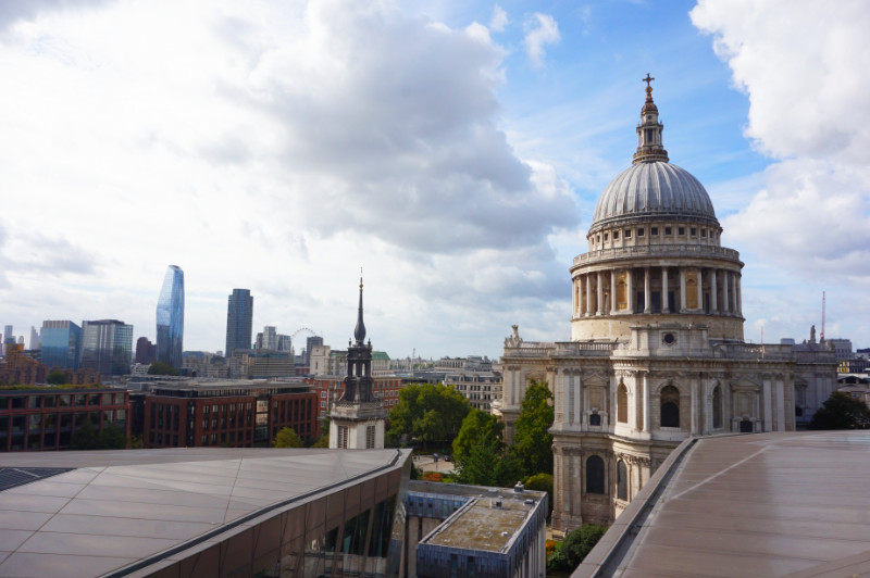 View of St Paul's from One New Change, London