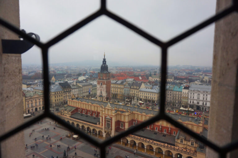 View from St Mary's Basilica, Krakow, Poland