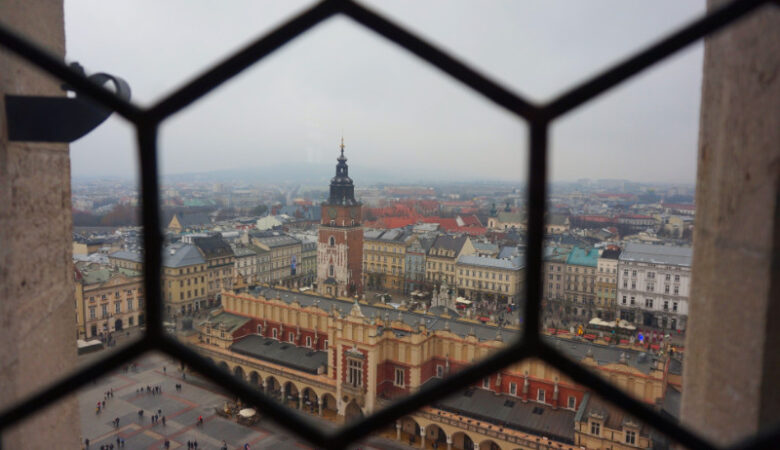 View from St Mary's Basilica, Krakow, Poland