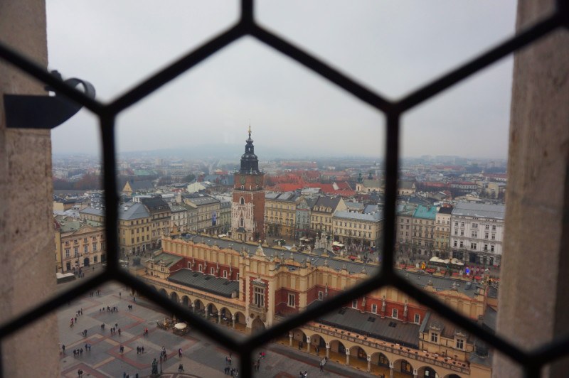 View from St Mary's Basilica, Krakow, Poland