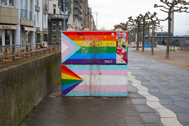 Pride flags, Dusseldorf, Germany