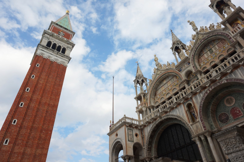 St Mark's Basilica and tower, Venice, Italy