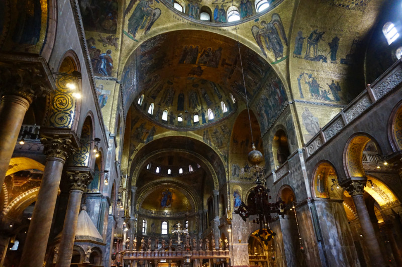 Inside St Mark's Basilica, Venice, Italy