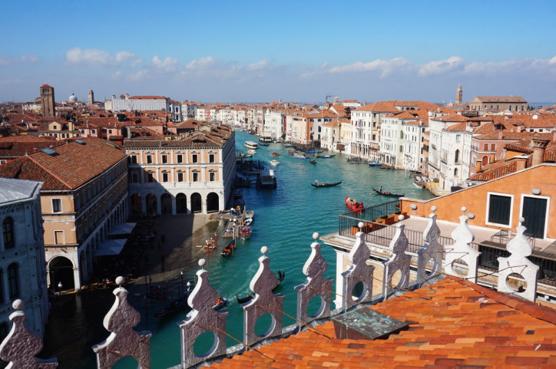 View from Fondaco dei Tedeschi, Venice, Italy