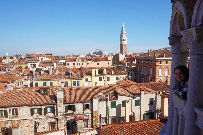 View from Contarini del Bovolo, Venice, Italy