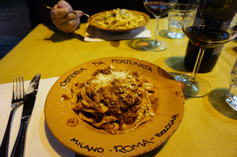 Ragu at Osteria da Fortunata, Bologna, Italy