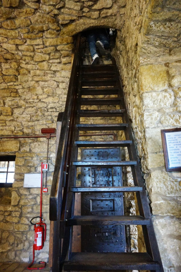 Stairs up the Guaita tower, San Marino