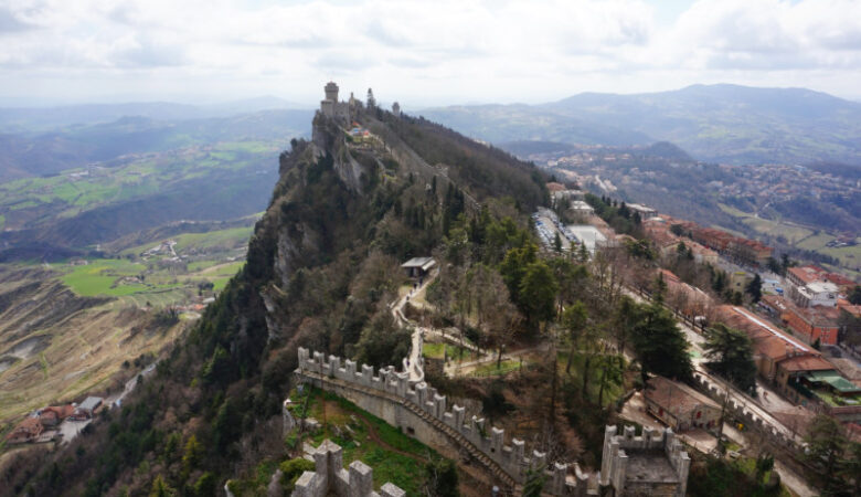 View of the second tower from the first, San Marino