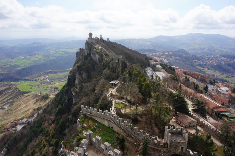 View of the second tower from the first, San Marino
