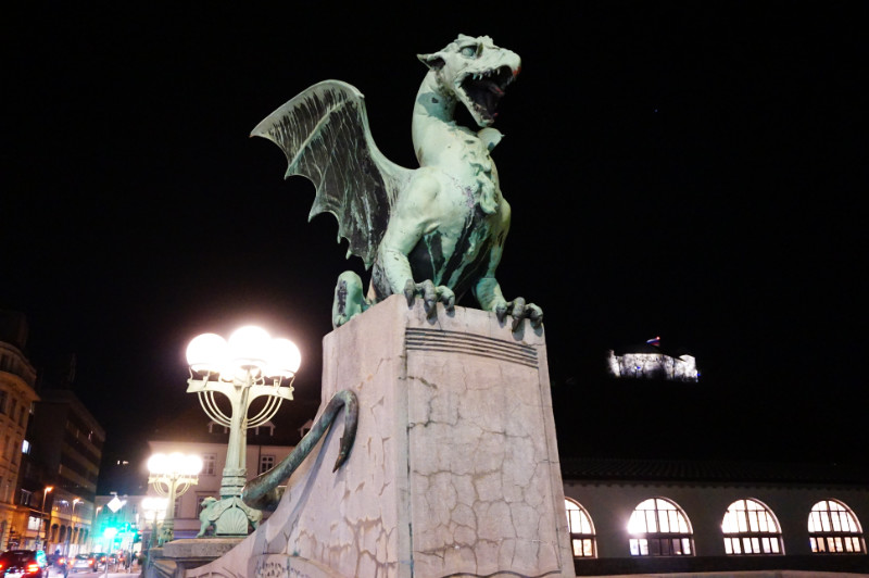 Dragon bridge, Ljubljana, Slovenia