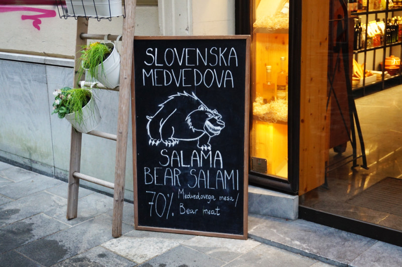Bear meat, Ljubljana, Slovenia