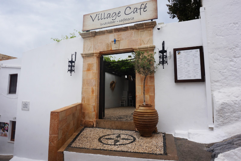 Village Cafe in Lindos, Rhodes, Greece