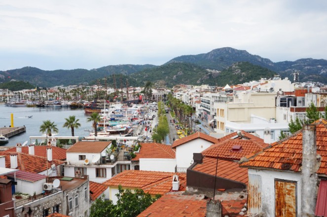 View over Marmaris from the castle, Marmaris, Turkey
