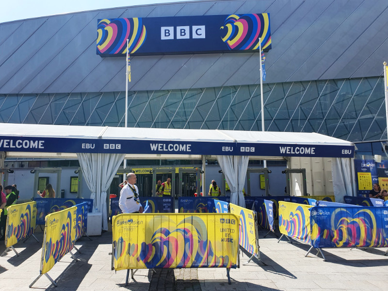 Liverpool Arena Eurovision entrance