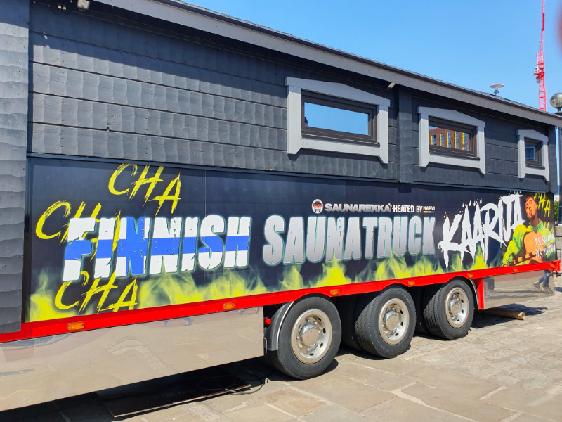 Kaarija Finnish sauna truck Eurovision 2023
