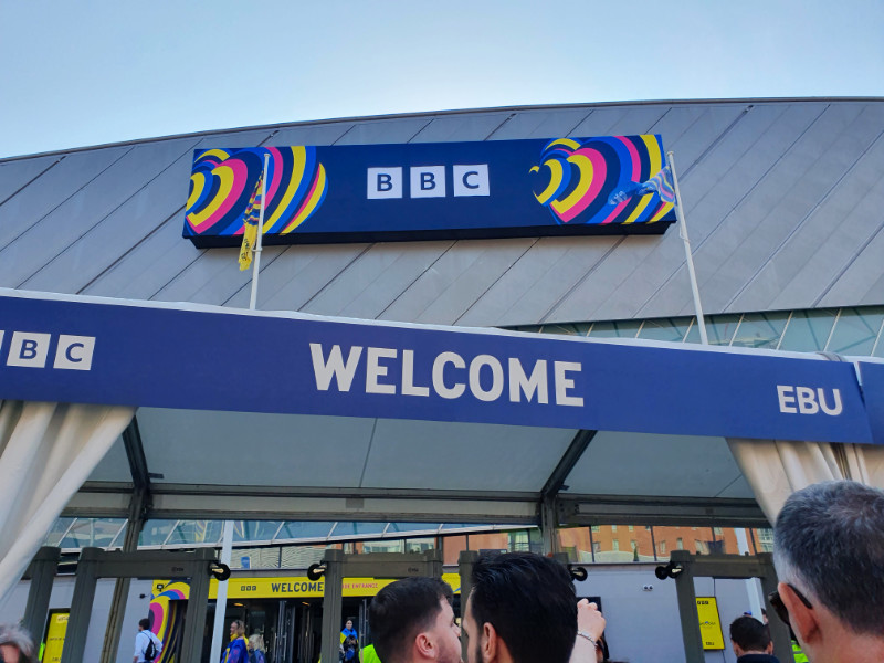 Liverpool Arena Eurovision entrance