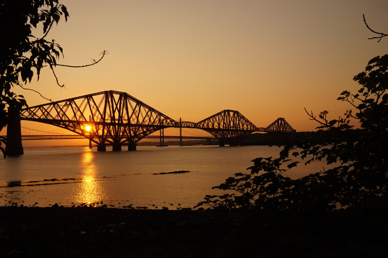 Forth Bridge sunset, South Queensferry, Scotland