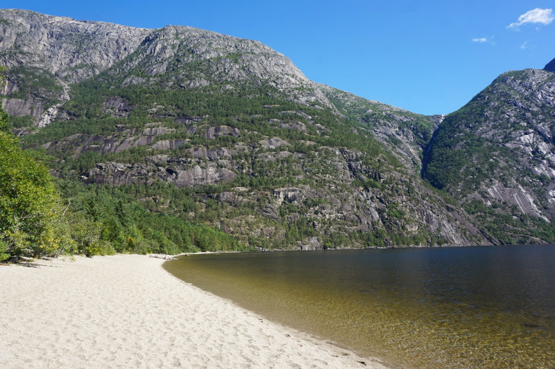 Eidfjord beach, Norway