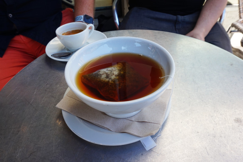 Massive bowl of tea in Grunerlokka, Oslo, Norway