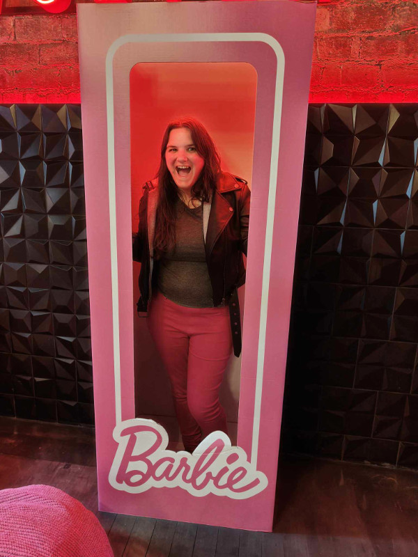 Me in the Barbie box