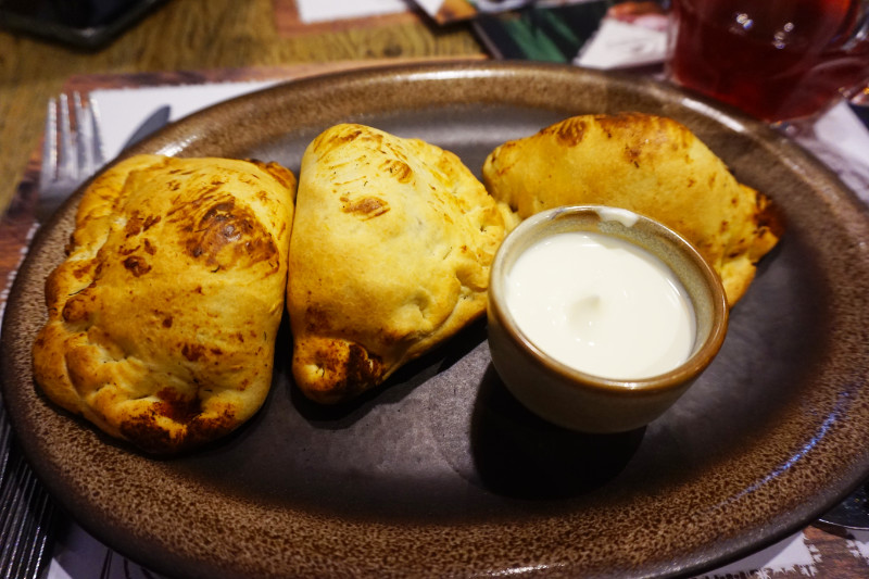 Oven-baked pierogi, Gdansk, Poland