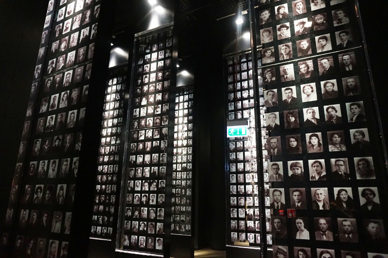 Holocaust tribute at the Second World War Museum, Gdansk, Poland
