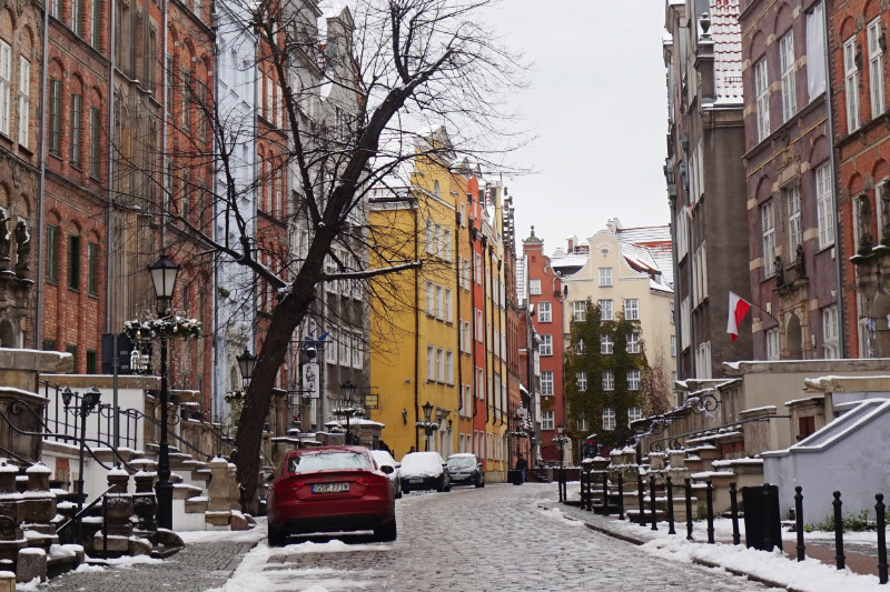 A street in Gdansk, Poland