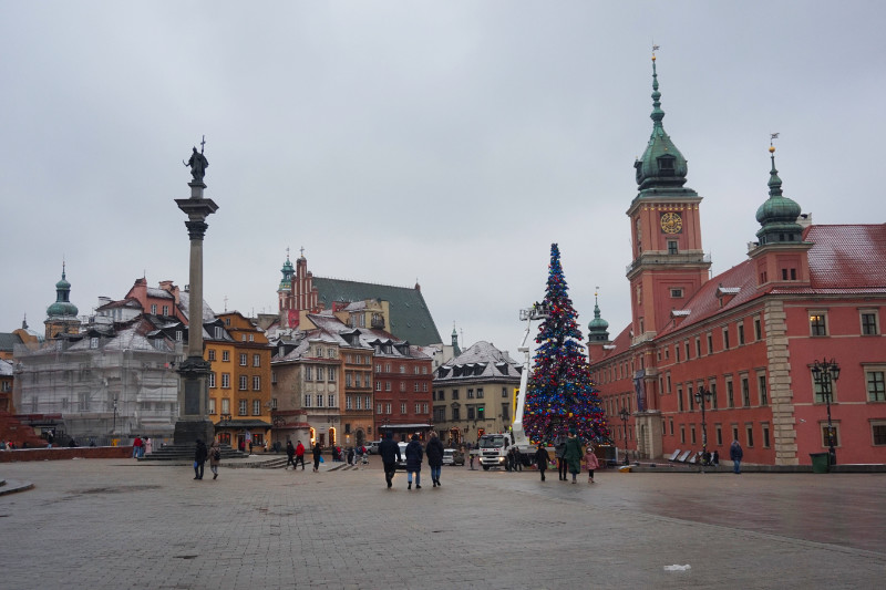 Warsaw town square, Poland