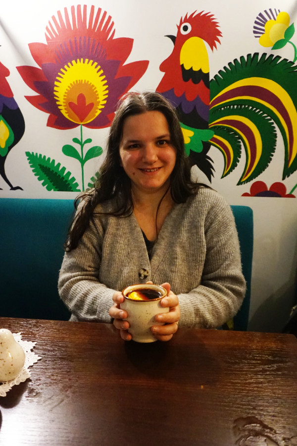 Mulled wine with rum in Warsaw, Poland